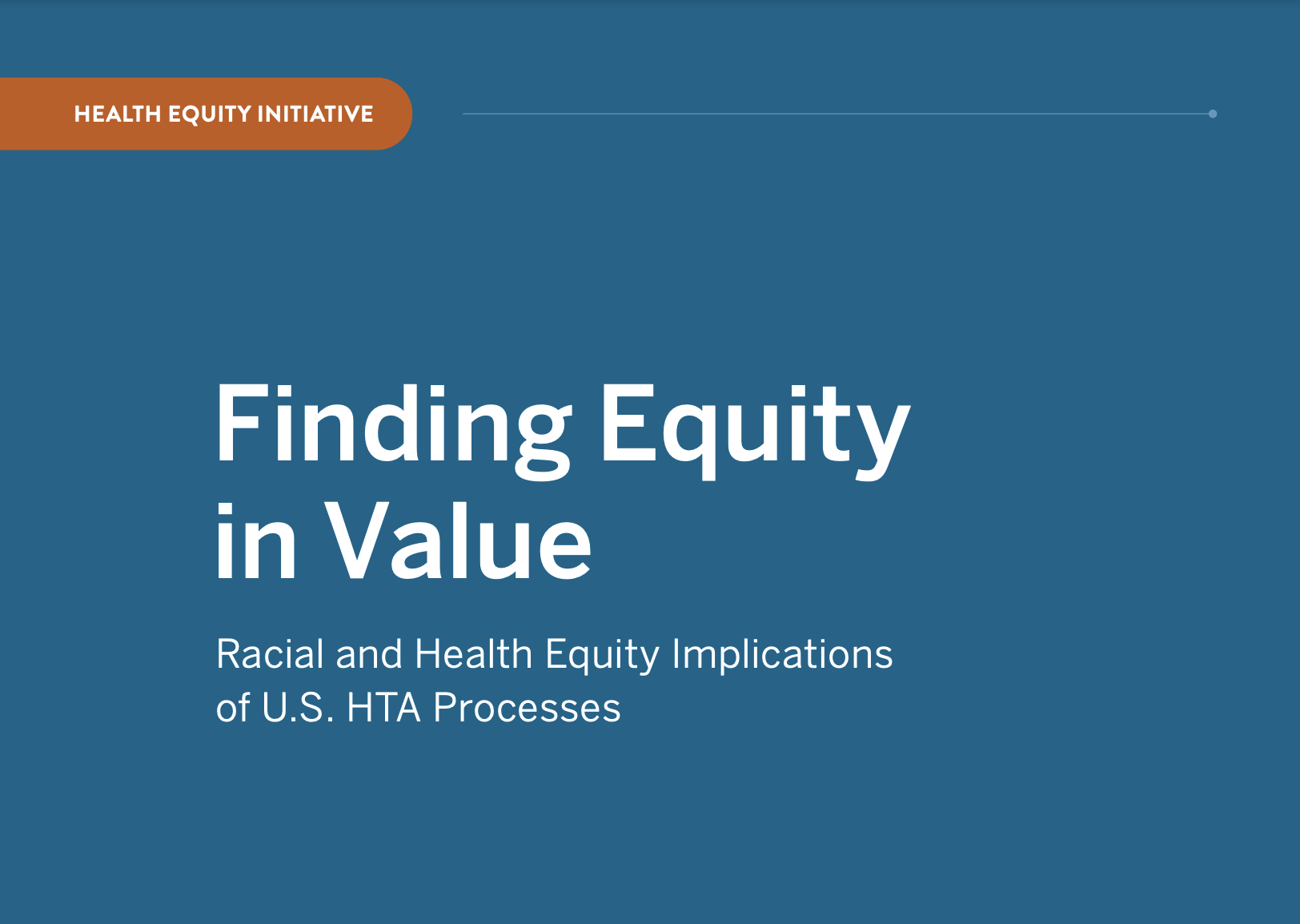 Finding Equity in Value: Racial and Health Equity Implications of U.S ...